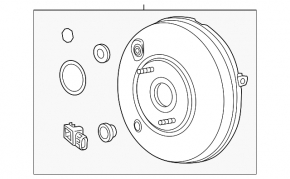 Ford Fusion mk5 13-16 vacuum booster without sensor