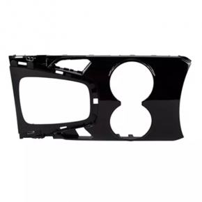 Center console trim with cup holder Ford Edge 15-18 black type 2, scratch