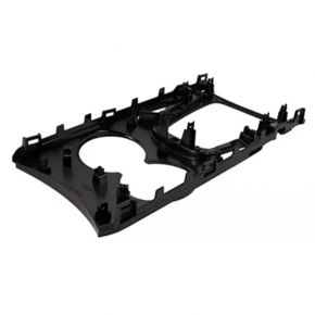 Center console trim with cup holder Ford Edge 15-18 black type 2, scratch