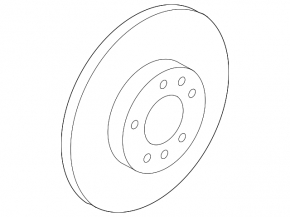 Front left brake disc Mazda6 09-13