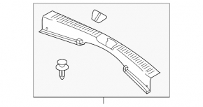 Trunk opening trim Mazda CX-5 13-16
