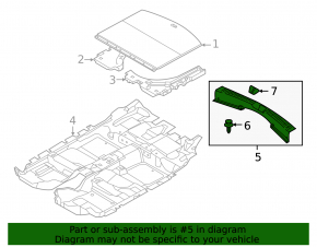 Trunk opening trim Mazda CX-5 13-16