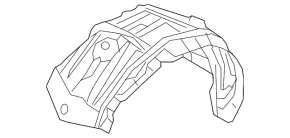 Front right rear fender liner for Mazda MX-5 16-25