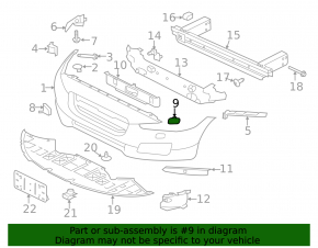 Left headlight washer cap for Jaguar XF 16-20