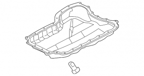 Oil pan VW Jetta 11-18 USA 2.5