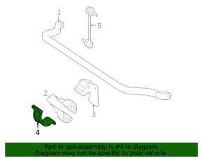 Front stabilizer mounting bracket left Mercedes W164 ML