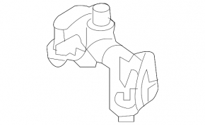 Thermostat housing for automatic transmission BMW X5 F15 14-18