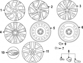 Set of disks R17 4pcs Subaru Outback 20-23