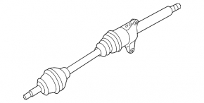 Drive axle shaft front right Mini Cooper Countryman R60 10-16 1.6 manual transmission