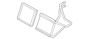 Heater radiator stove Polestar 2 21-