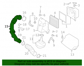 Subaru Ascent 19-26 air filter housing duct