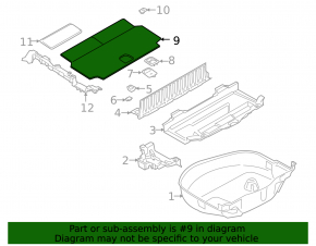 Trunk floor BMW X7 G07 19-22 Anthrazit