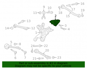 Trunnion Bracket Rear Left Honda Clarity 18-21 USA