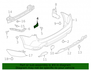 Rear bumper mount left Subaru Forester 19- SK