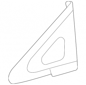 Window blind glass front left Lexus RX350 RX450h 10-15