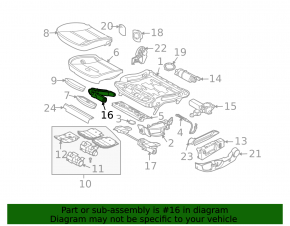 BMW X5 E70 07-13 passenger seat cushion lift adjustment motor