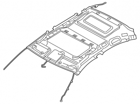 Nissan Altima 13-14 beige headliner for sunroof