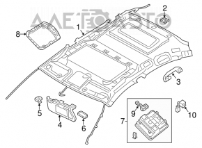 Nissan Altima 13-14 beige headliner for sunroof