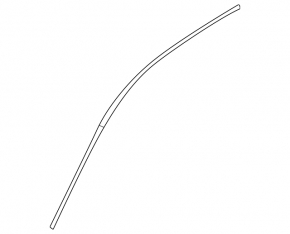 Upper door molding, front left, Audi Q5 80A 18-24