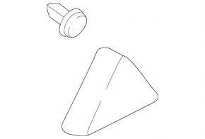 Door trim side triangle rear left Hyundai Tucson 16-21 inner