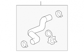 Upper Cooling Hose GMC Terrain 18- LYX, LSD, LTG