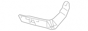 Rear bumper mount right Nissan Murano z51 09-14