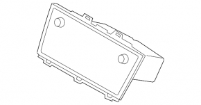 Radio tape recorder display Subaru Outback 15-19 Fujitsu, scratches