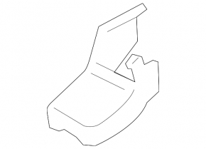 Front right passenger seat runner cover for Hyundai Santa FE 21-23, black, scratches, needs cleaning