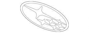 Subaru BRZ 13-20 front bumper emblem