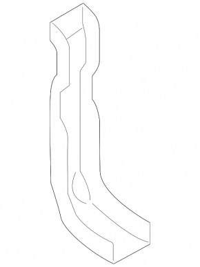 Rear bumper mount left upper Porsche Panamera 14-16
