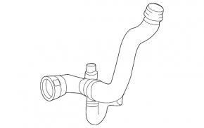 Lower radiator cooling pipe Mercedes GLS-class X166 13-19 4.7