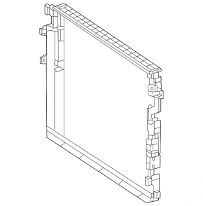 Mercedes W167 GLE 350 450 20-24 plastic radiator frame