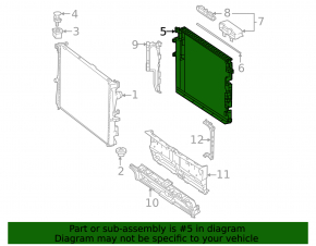 Mercedes W167 GLE 350 450 20-24 plastic radiator frame