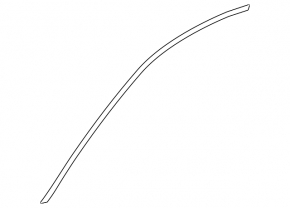 Upper door molding front right Mercedes C-class W205 15-21 chrome with glass seal