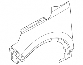 Front right wing Ford Explorer 11-15 prerest