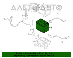 AKB 12v MITSUBISHI ECLIPSE CROSS 18- 65Ah 580A Asia +-Reverse EXIDE