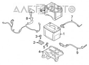 AKB 12v MITSUBISHI ECLIPSE CROSS 18- 65Ah 580A Asia +-Reverse EXIDE