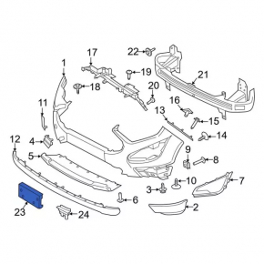 Frame for number Ford Ecosport 18-22