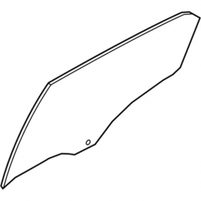 Glass of the rear right door Ford Ecosport 18-22