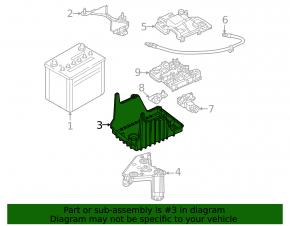 Mazda CX-70 25-26 battery tray