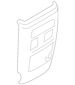 Rear center console trim for Ford Explorer 20-23, black, for climate control, with pocket, scratches, broken fasteners