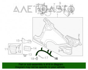 Tesla Model S 12-20 Type 2 Brake Master Cylinder with Reservoir