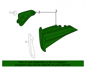 Light inside trunk lid left VW Jetta 19-24