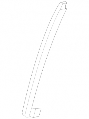 Rear left door glass guide Mercedes W211
