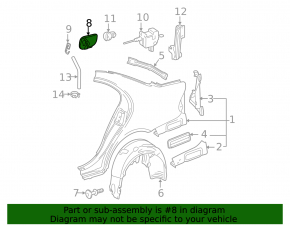 Mercedes W211 Fuel Cap Poke