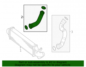 Intercooler pipe right Mercedes GLA 14-20 2.0