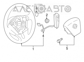 Steering wheel controls Nissan Murano z51 09-14