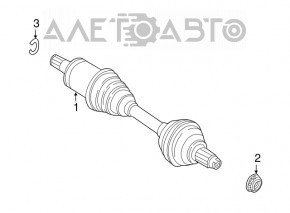 Front right half-shaft drive BMW X5 E70 07-13