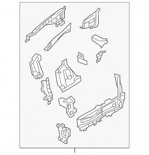 Front left quarter panel for Volvo XC40 19-25, white, with film-wrapped pillar