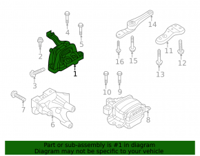 Engine mount right VW Tiguan 18-